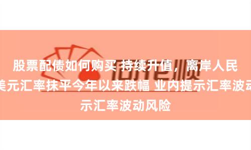 股票配债如何购买 持续升值，离岸人民币对美元汇率抹平今年以来跌幅 业内提示汇率波动风险